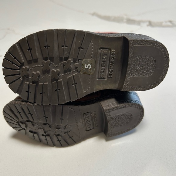 Kids Cowboy Western Boots New With Brown and Pink Size 5 - Picture 3 of 5